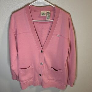 Vintage Pink Women's Cardigan Sweater